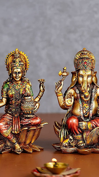 Lakshmi Ganesh, Statue HD phone wallpaper
