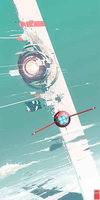 Art, Vector, Sci-Fi, Spaceship, Fiction, That's Incredible HD phone wallpaper