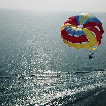 Thrilling watersports, Tsambikos Watersports ideas, Exhilarating adventure, High-flying fun HD phone wallpaper