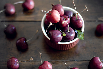 Sweet Cherry, Food, Sweet, Bowl, Berry HD wallpaper