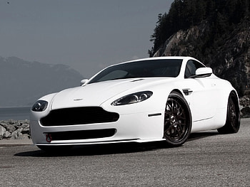 Aston Martin, Cars, Rocks, Front View, Style, 2009, V8, Vantage HD wallpaper