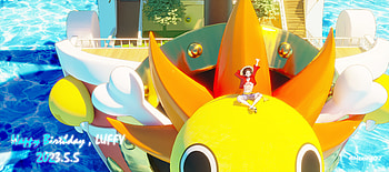 Monkey D. Luffy, Thousand Sunny, Monkey D. Luffy, Anime, One Piece HD wallpaper
