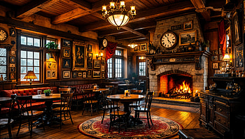 Cozy Saloon Vibes - Ultra, saloon, cozy interior, rustic decor, fireplace HD wallpaper