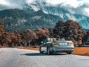 Landscape, Bmw, Cars, Road, Cabriolet, Bmw 3 HD wallpaper