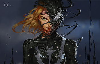 Woman venom, villain, art HD wallpaper