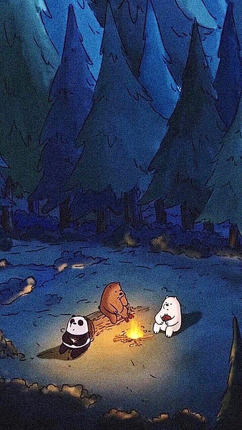 We bear bears, sky, art, game, cartoon, Love, Sad, black, drawing, netflix, anime HD phone wallpaper