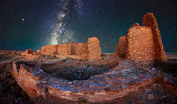 Astrography — Milky Way Over Ruined Castle ( ), Ruined Castle, Night Sky, Milky Way HD wallpaper