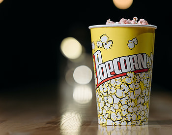 Cup, Popcorn HD wallpaper