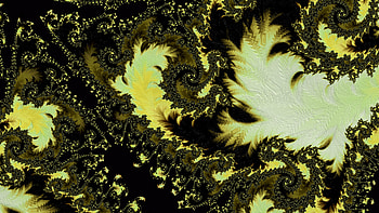 Trippy Psychedelic Fractal, trippy, psychedelic, trance, yellow, black, Abstract, fractal, abstract black HD wallpaper