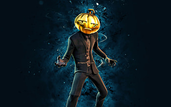 Black Jack Gourdon, , blue neon lights, Fortnite Battle Royale, Fortnite characters, Black Jack Gourdon Skin, Fortnite, Black Jack Gourdon Fortnite HD wallpaper