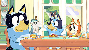 Bluey Cartoon Family, Bluey HD wallpaper