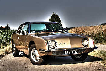 1963 Studebaker Avanti coupe, shining, car, front HD wallpaper