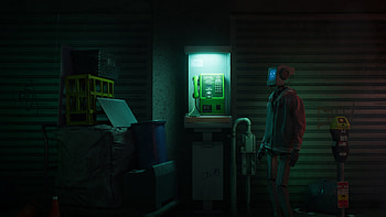 Stray game, Liam Wong's art, Unreal Engine 5, Polycount fanart HD wallpaper
