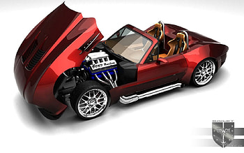Bailey, engine, car, hood HD wallpaper