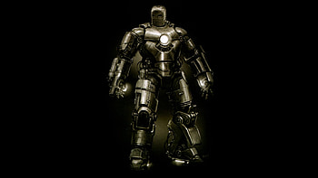Iron Man - Mark II, superhero, comics, Iron Man, graphics, Marvel Comics, armored suit, armor HD wallpaper