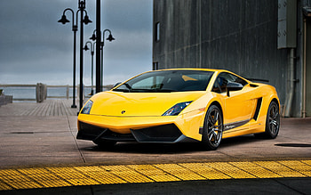 Lamborghini Gallardo, Superleggera model, background, Car HD wallpaper