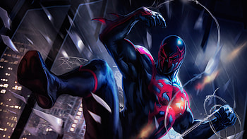 Spider Man 2099 , spiderman, superheroes, artwork HD wallpaper