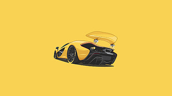 Mclaren P1 Minimalism, mclaren, cars, artist, minimalsim HD wallpaper