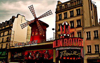 Moulin Rouge Paris, Travelontop, Travels expertise, Baton HD wallpaper