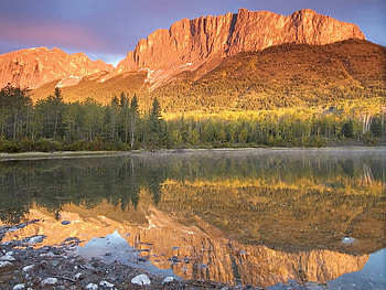 Yamnuska mountain, reflection, yamnuska, nature, lake, mountain HD wallpaper