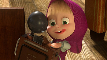 Cartoon, Masha And The Bear HD wallpaper