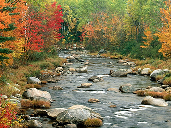 Landscape, Rivers, Autumn HD wallpaper