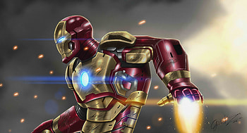 Iron Man At War 10k Artwork, iron, man, artwork, superheroes, digital-art, artist, deviantart, 1 HD wallpaper