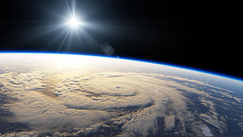 View From Space, Hurricane HD wallpaper