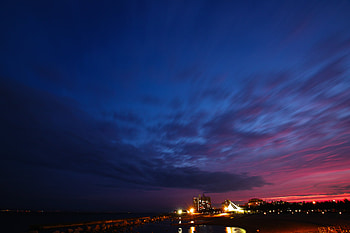 Cities, Clouds, Shine, Light, Night City HD wallpaper