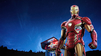 Iron Man Hong Kong Disneyland, iron-man, superheroes, artwork HD wallpaper