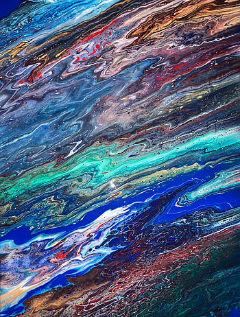 Abstract, Divorces, Multicolored, Motley, Texture, Paint, Liquid HD phone wallpaper