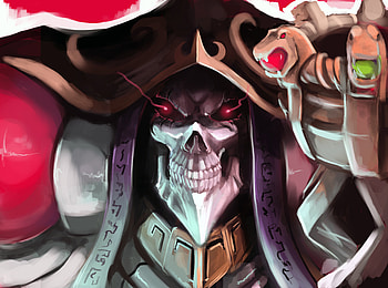 Skull, overlord, artwork, king HD wallpaper
