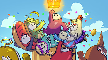 Shroom, Monarch, Dino, Fire, Love, Pizza, Peachy, Slime Fall Guys HD wallpaper