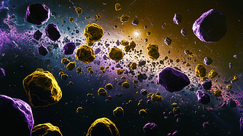 Asteroid Field: A Stunning Ultra, asteroid field, space, asteroid, universe, cosmic HD wallpaper