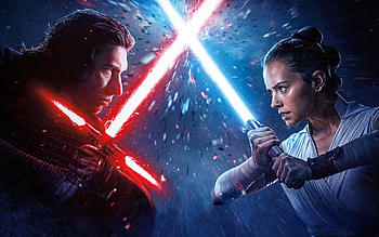 Adam Driver, Rise of the Skywalker, Lightsaber HD wallpaper