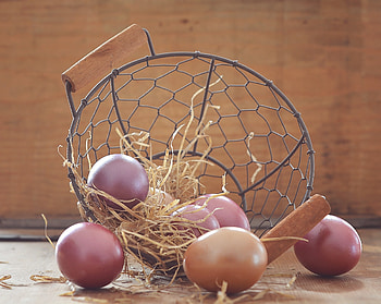 Holidays, Eggs, Basket, Easter Eggs HD wallpaper