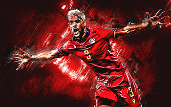 Marc Vales, Andorra national football team, red stone background, Andorran footballer, midfielder, Andorra, football HD wallpaper