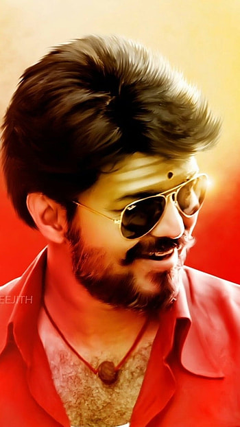Vijay , Red Theme HD phone wallpaper