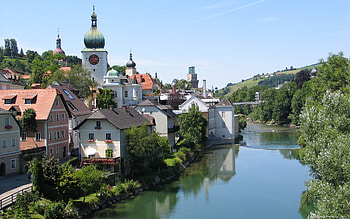 Ybbs River, Austria HD wallpaper