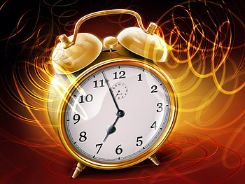 Its' Morning, wake up, bell, 3d, alarm clock HD wallpaper