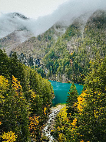 Landscape, Nature, Mountains, Lake, Forest, Valley HD phone wallpaper