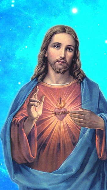Jesus, Blue Theme, lord yesu HD phone wallpaper