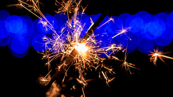 Bokeh, Sparkler HD wallpaper