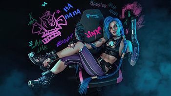 Jinx The Explosive Rebel, jinx-league-of-legends, league-of-legends, games, 2024-games, cosplay, video-games HD wallpaper