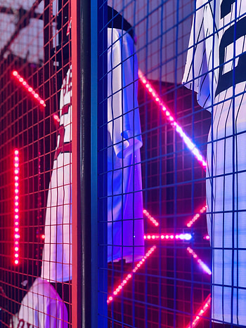 Miscellanea, Miscellaneous, Grid, Neon, Glow, Clothing HD phone wallpaper