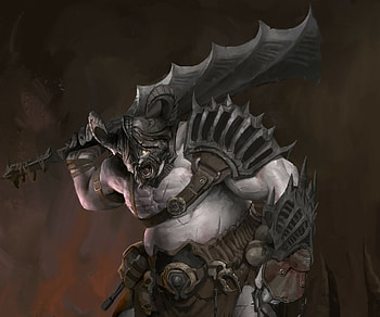 dark, warrior HD wallpaper