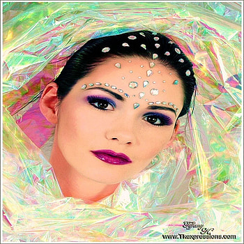 PRETTY FACE, background, colorful, face, lips, beautiful, woman, cover HD wallpaper