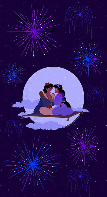 Disney , gets, Aladdin and Jasmine, Animated films HD phone wallpaper