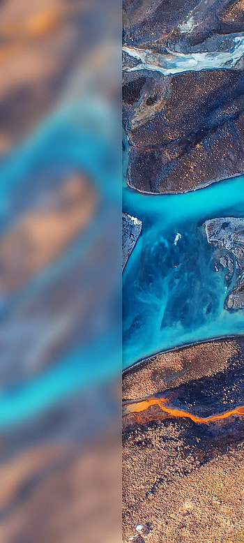 Half blur, aqua, geological_phenomenon HD phone wallpaper