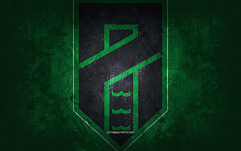 Pordenone Calcio, Italian football team, green background, Pordenone Calcio logo, grunge art, Serie B, football, Italy, Pordenone Calcio emblem HD wallpaper